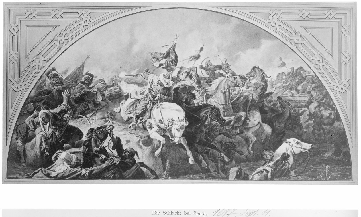 Zentan taistelu 1697 tekijältä Artist Unknown