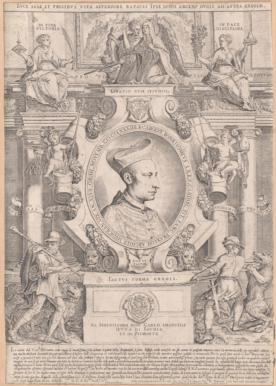 Carlo Borromeo (tulosta) tekijältä Artist Unknown