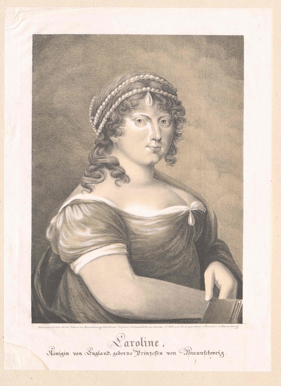 Caroline Amalie Brunswick-Wolfenbuettel, tekijältä Artist Unknown