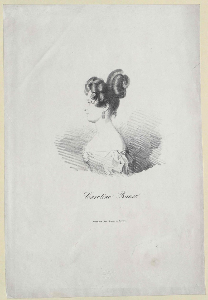 Caroline Bauer (tulosta) tekijältä Artist Unknown
