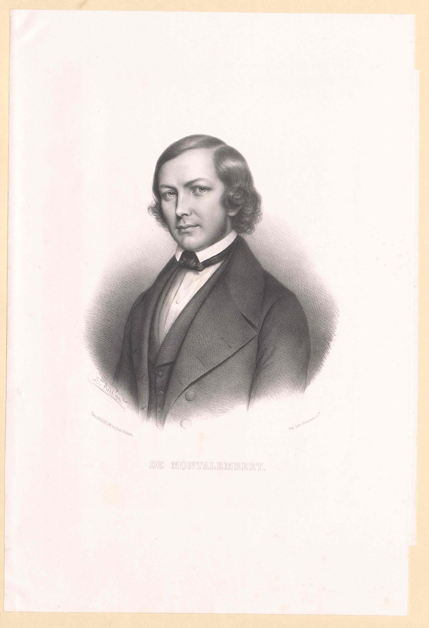 Charles Forbes Comte de Montalembert tekijältä Artist Unknown