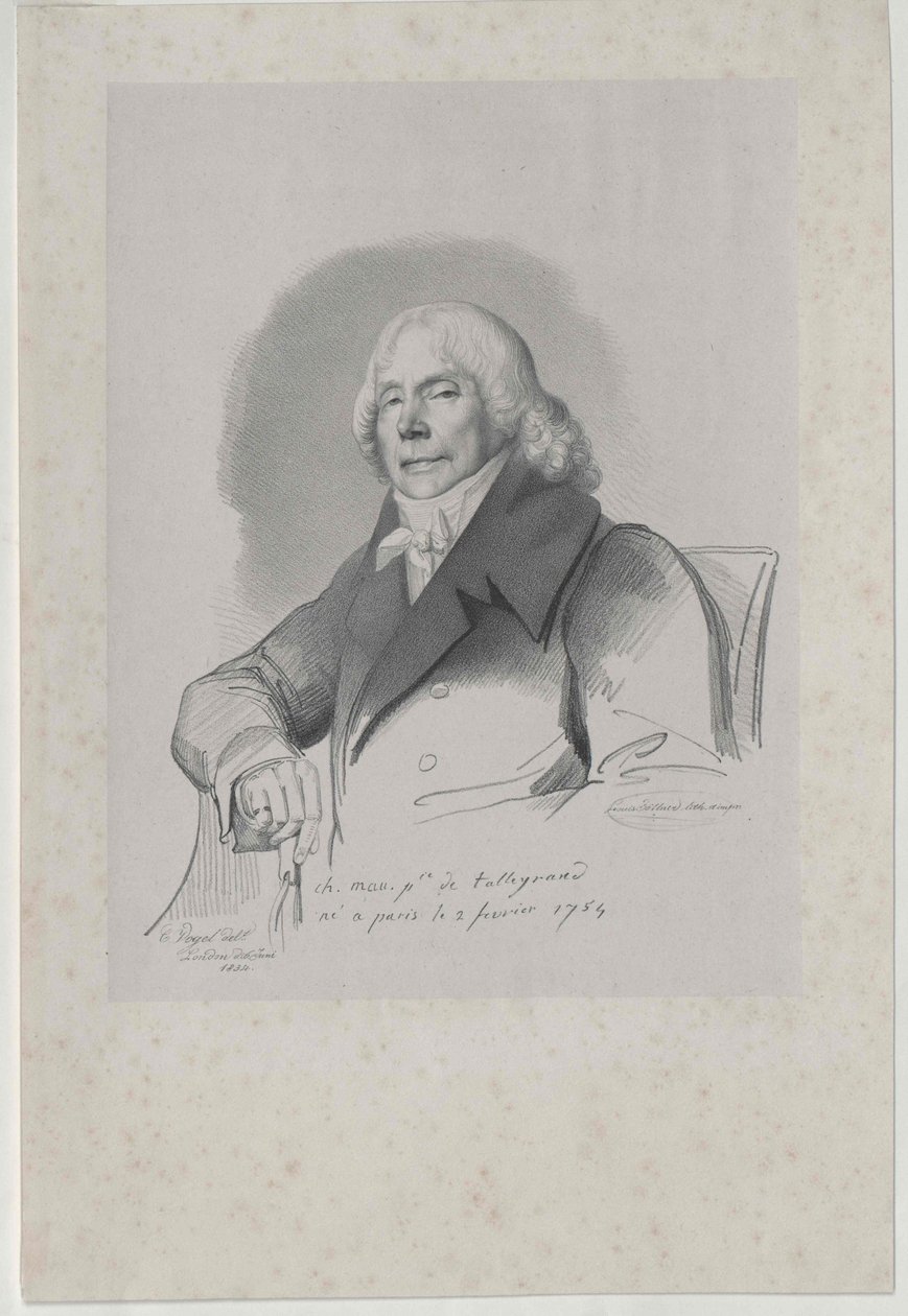 Charles Maurice herttua Talleyrand-Perigord tekijältä Artist Unknown