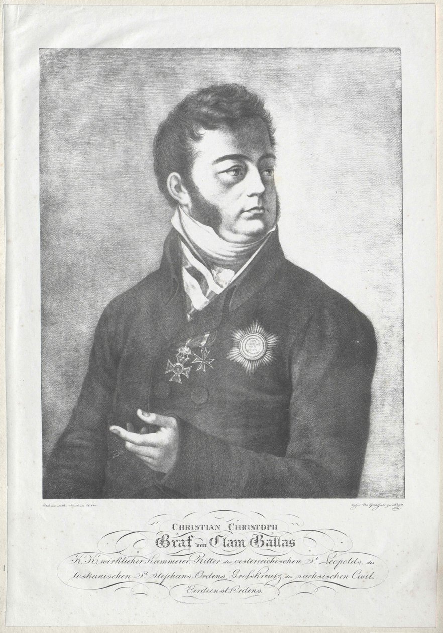 Christian Christoph kreivi Clam-Gallas tekijältä Artist Unknown