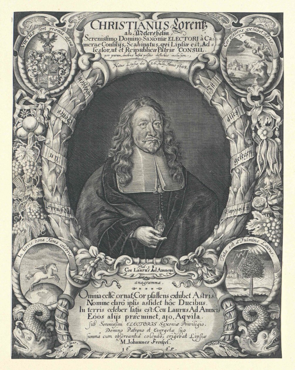 Christian Lorenz Adlershelm (tulosta) tekijältä Artist Unknown