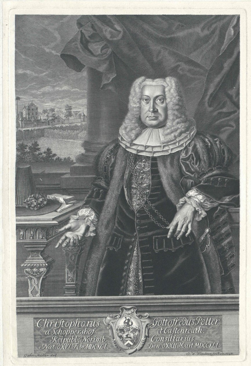 Christoph Godfrey Peller von Schoppershof zu Kastenreuth tekijältä Artist Unknown