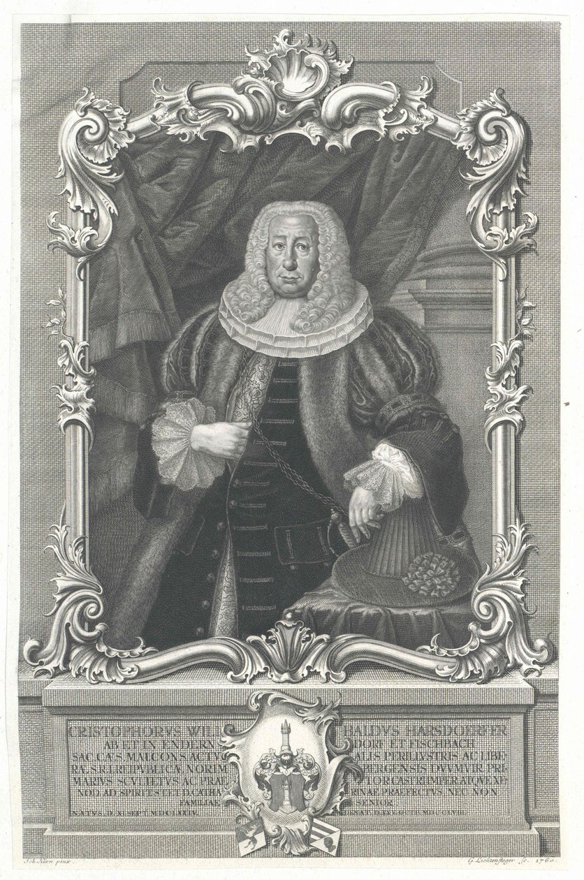 Christoph Wilibald Harsdoerfer alkaen Enderndorf tekijältä Artist Unknown