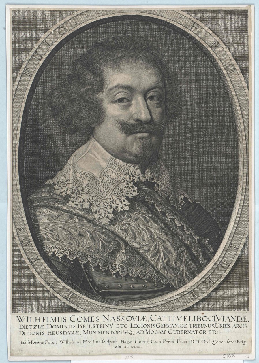 Nassau-Siegenin kreivi Wilhelm (tulosta) tekijältä Artist Unknown