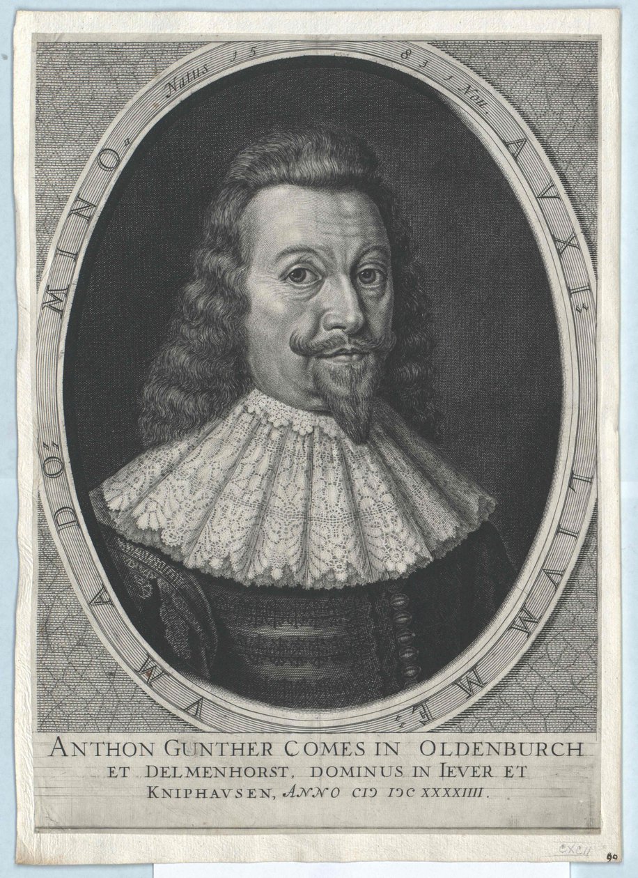 Oldenburgin kreivi Anton Guenther (tuloste) tekijältä Artist Unknown