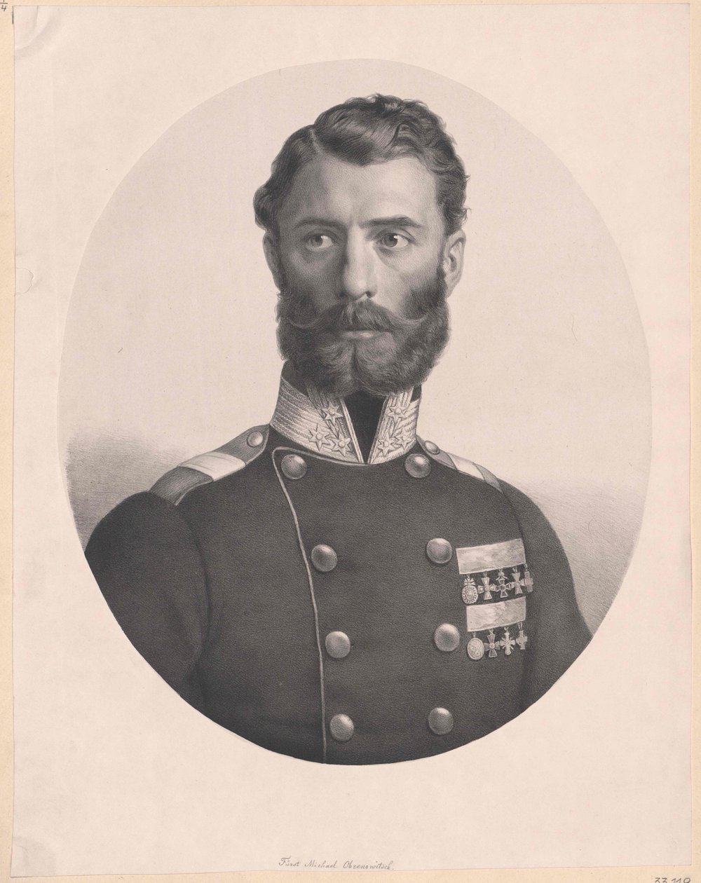 Serbian kreivi Mikael Obrenovitš (tulosta) tekijältä Artist Unknown