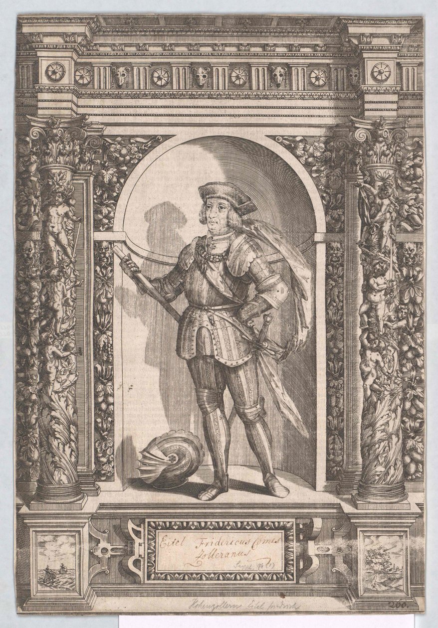 Zollernin kreivi Eitel Frederick II tekijältä Artist Unknown