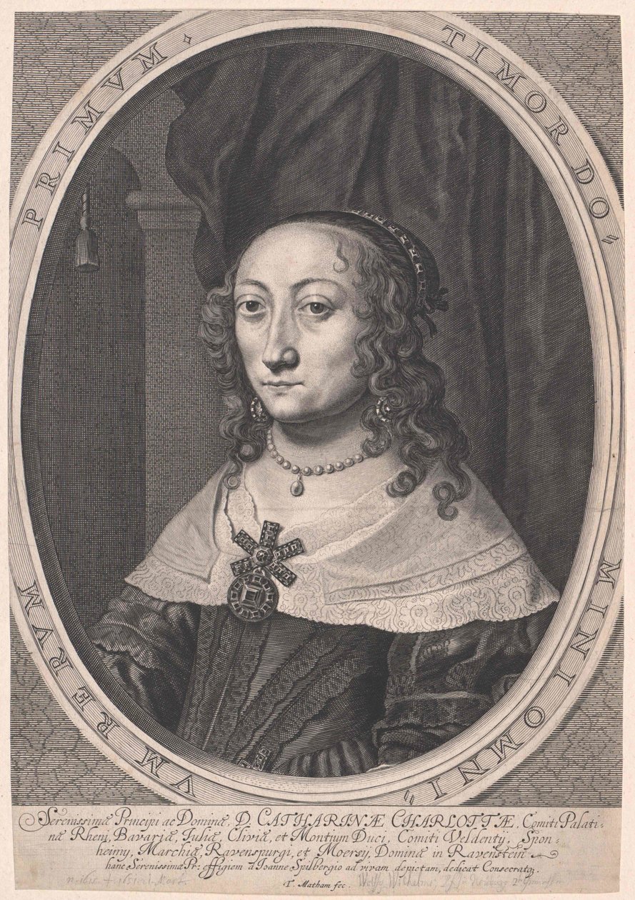 Zweibrueckenin palatiinakreivitär Catherine Charlotte tekijältä Artist Unknown