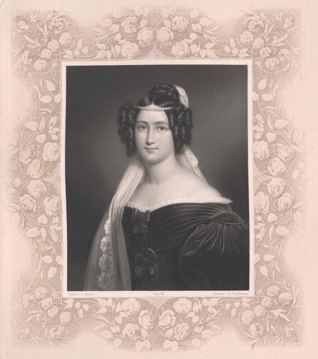 Crescentia Bourgin (tulosta) tekijältä Artist Unknown