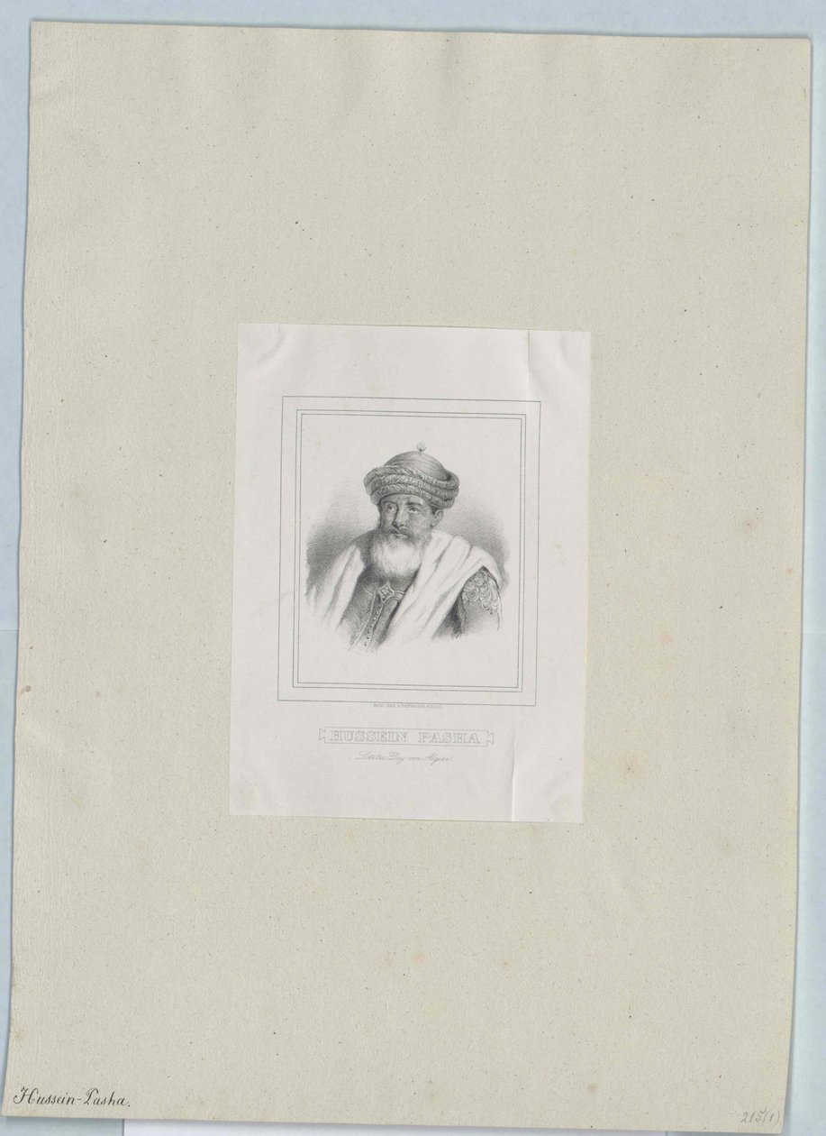 Algerin dey Hussein tekijältä Artist Unknown