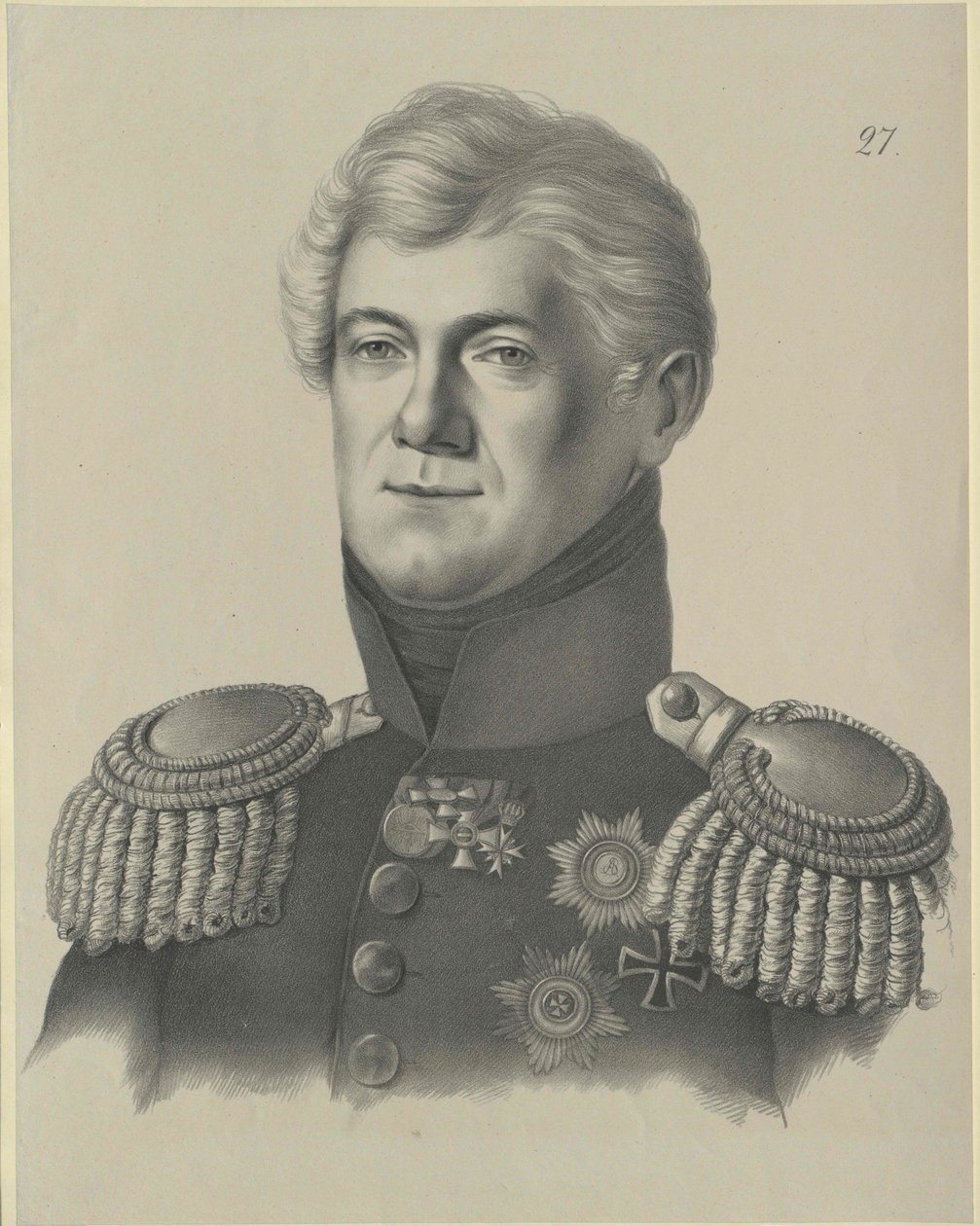 Dimitrij Vladimirovich kreivi Galitzin (tulosta) tekijältä Artist Unknown