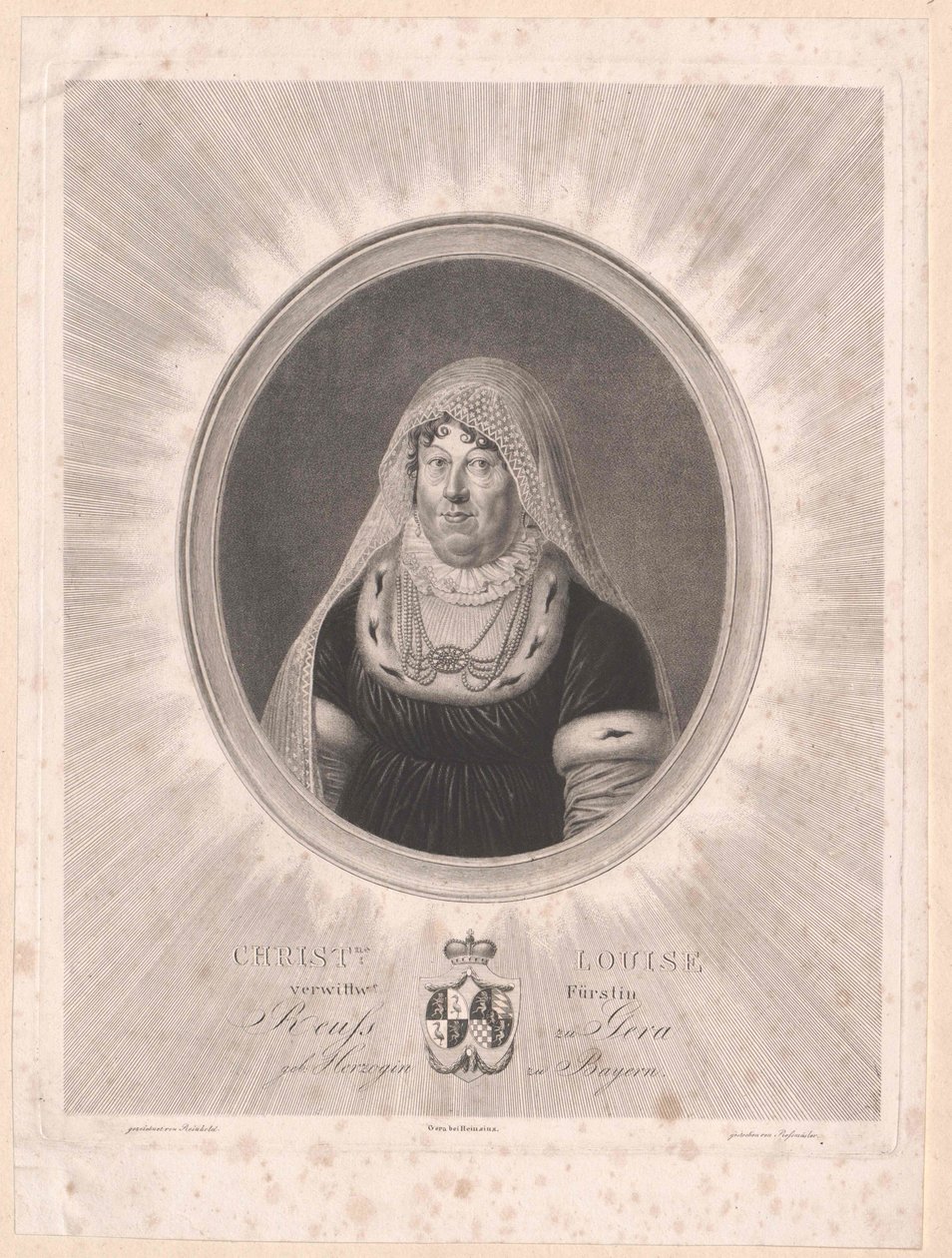 Baijerin herttuatar Louise (tulosta) tekijältä Artist Unknown