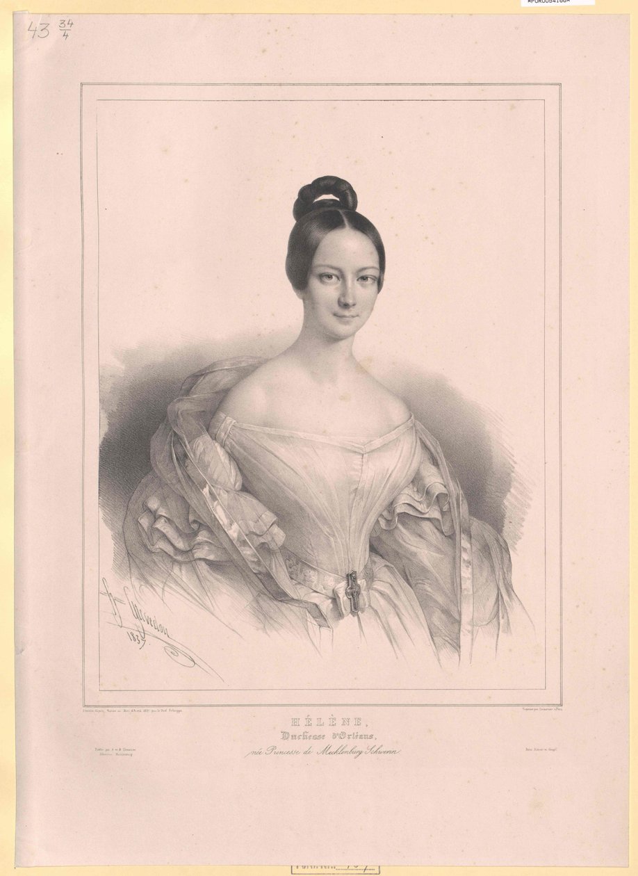 Mecklenburg-Schwerinin herttuatar Helen tekijältä Artist Unknown