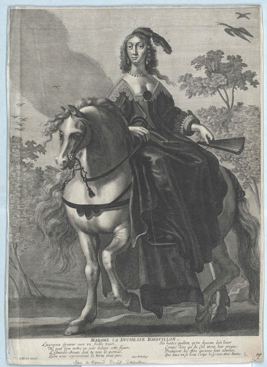Aiguillonin herttuatar Vignerot du Plessis tekijältä Artist Unknown