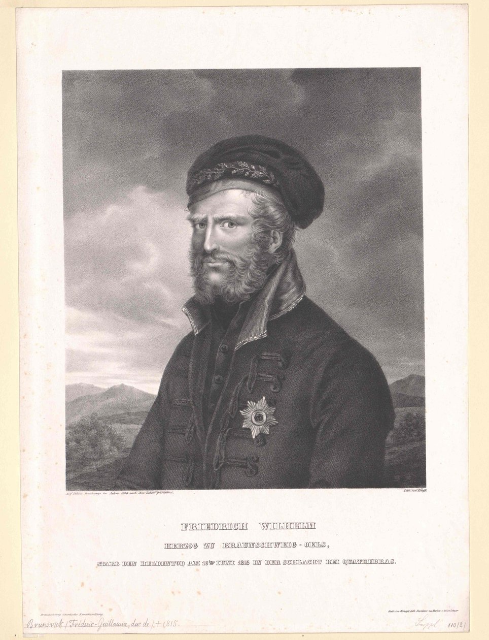 Brunswick-Oelsin herttua Friedrich Wilhelm tekijältä Artist Unknown
