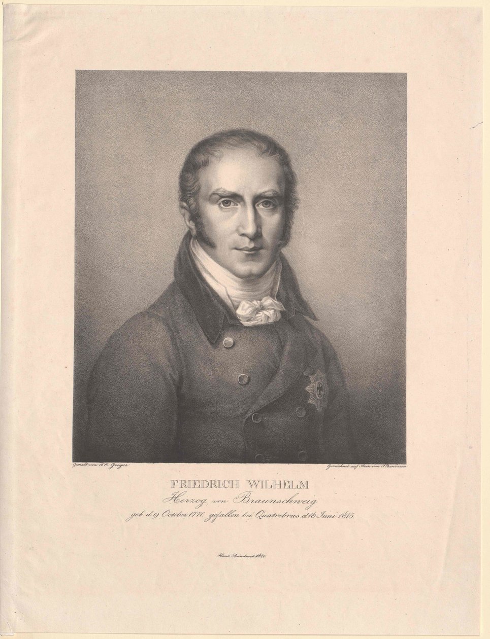 Brunswick-Oelsin herttua Friedrich Wilhelm tekijältä Artist Unknown