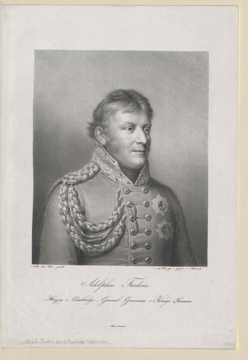 Cambridgen herttua Adolf Friedrich tekijältä Artist Unknown