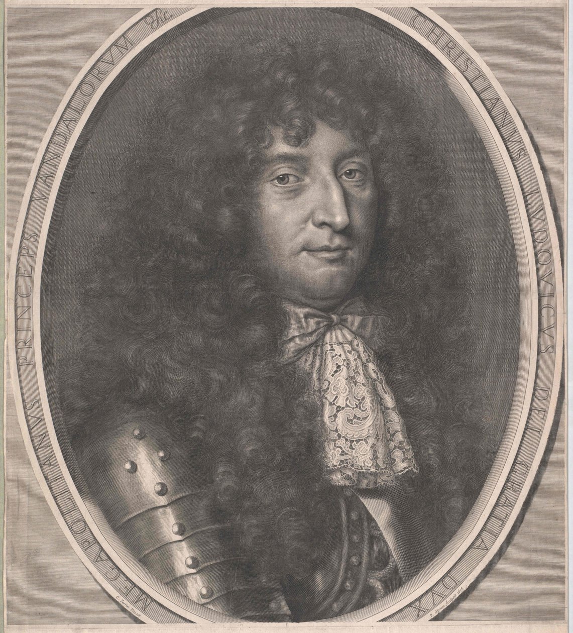 Mecklenburg-Schwerinin herttua Christian Louis I (tulosta) tekijältä Artist Unknown