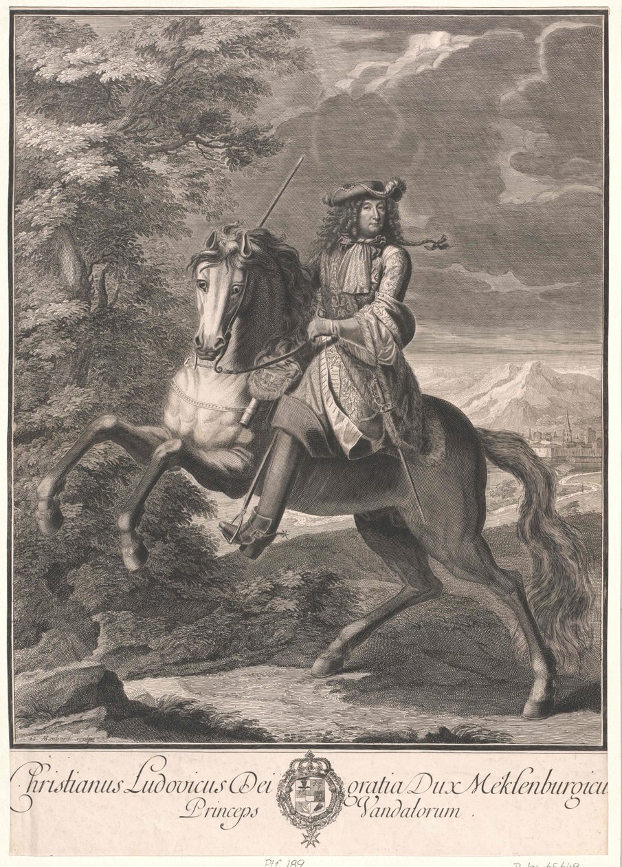 Mecklenburg-Schwerinin herttua Christian Louis I tekijältä Artist Unknown