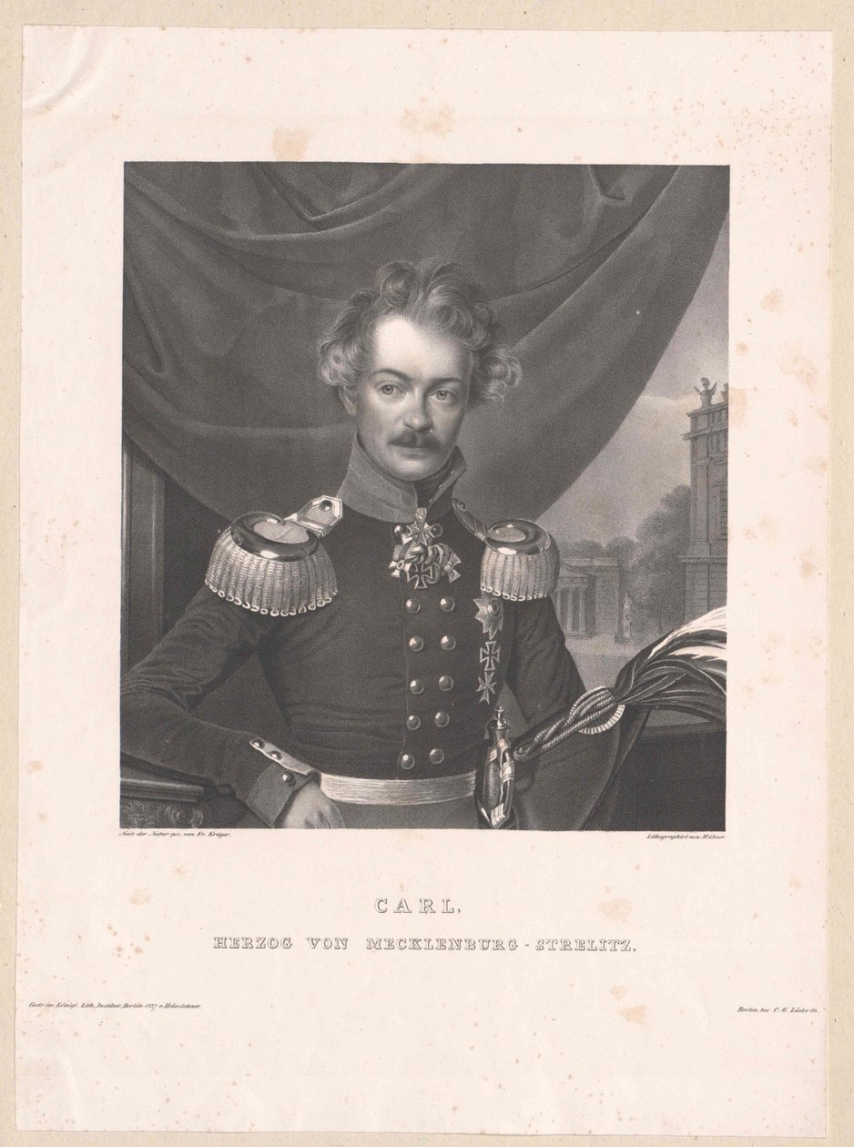 Mecklenburg-Strelitzin herttua Karl tekijältä Artist Unknown