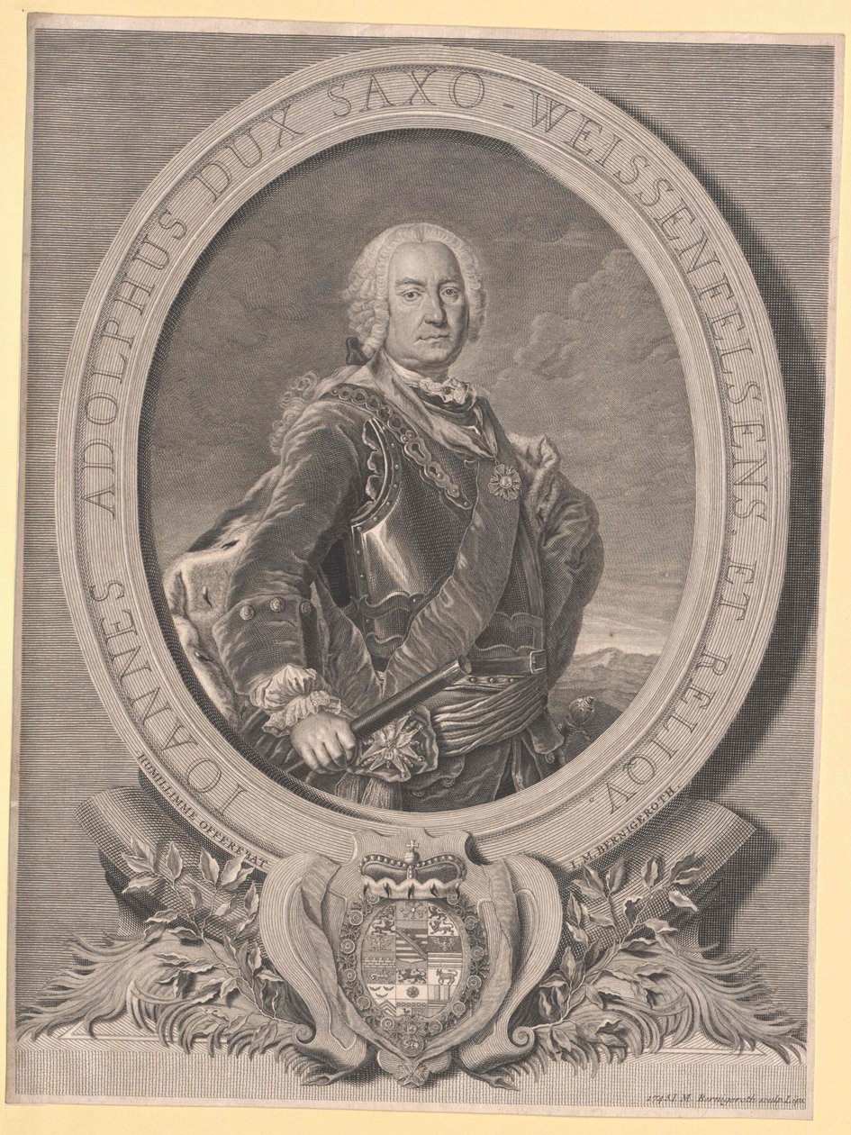 Sachsen-Weissenfelsin herttua Johann Adolf II tekijältä Artist Unknown