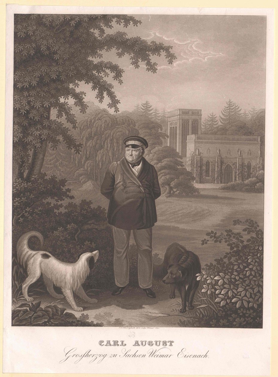 Sachsen-Weimarin herttua Eisenach Karl August tekijältä Artist Unknown