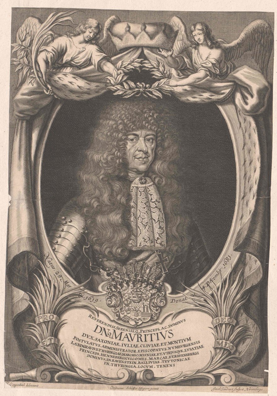 Saxe-Zeitzin herttua Moritz tekijältä Artist Unknown