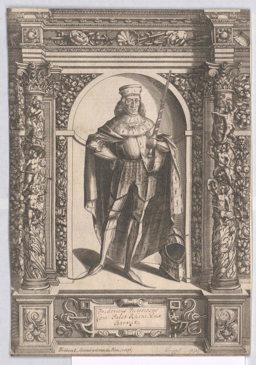 Valitsijamies Pfalzin Frederick I voitokkaasti tekijältä Artist Unknown