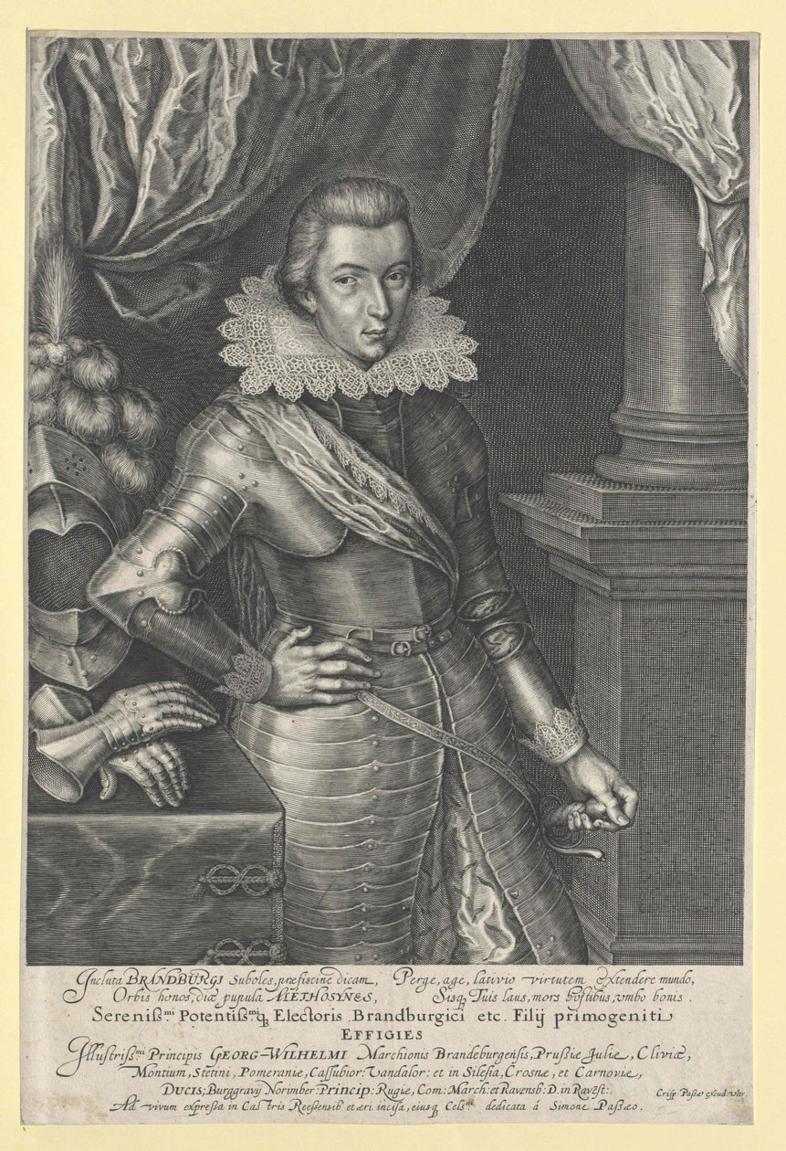 Brandenburgin vaaliruhtinas Georg Wilhelm tekijältä Artist Unknown