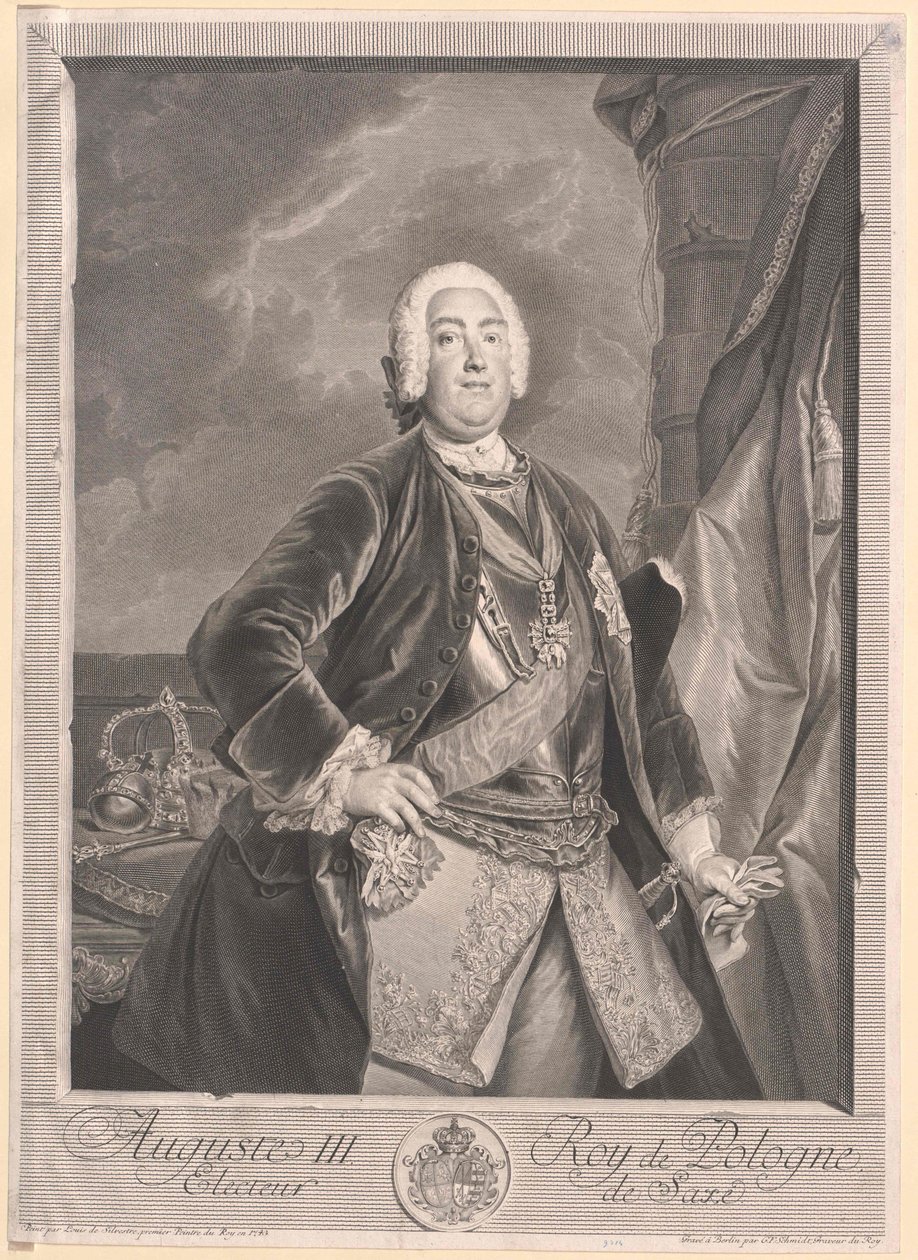 Saksin vaaliruhtinas Friedrich August II tekijältä Artist Unknown