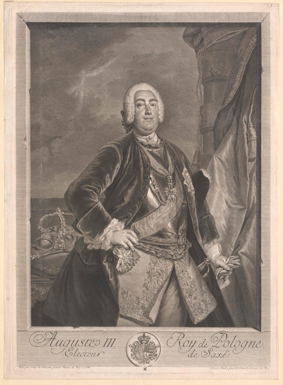 Saksin vaaliruhtinas Friedrich August II tekijältä Artist Unknown