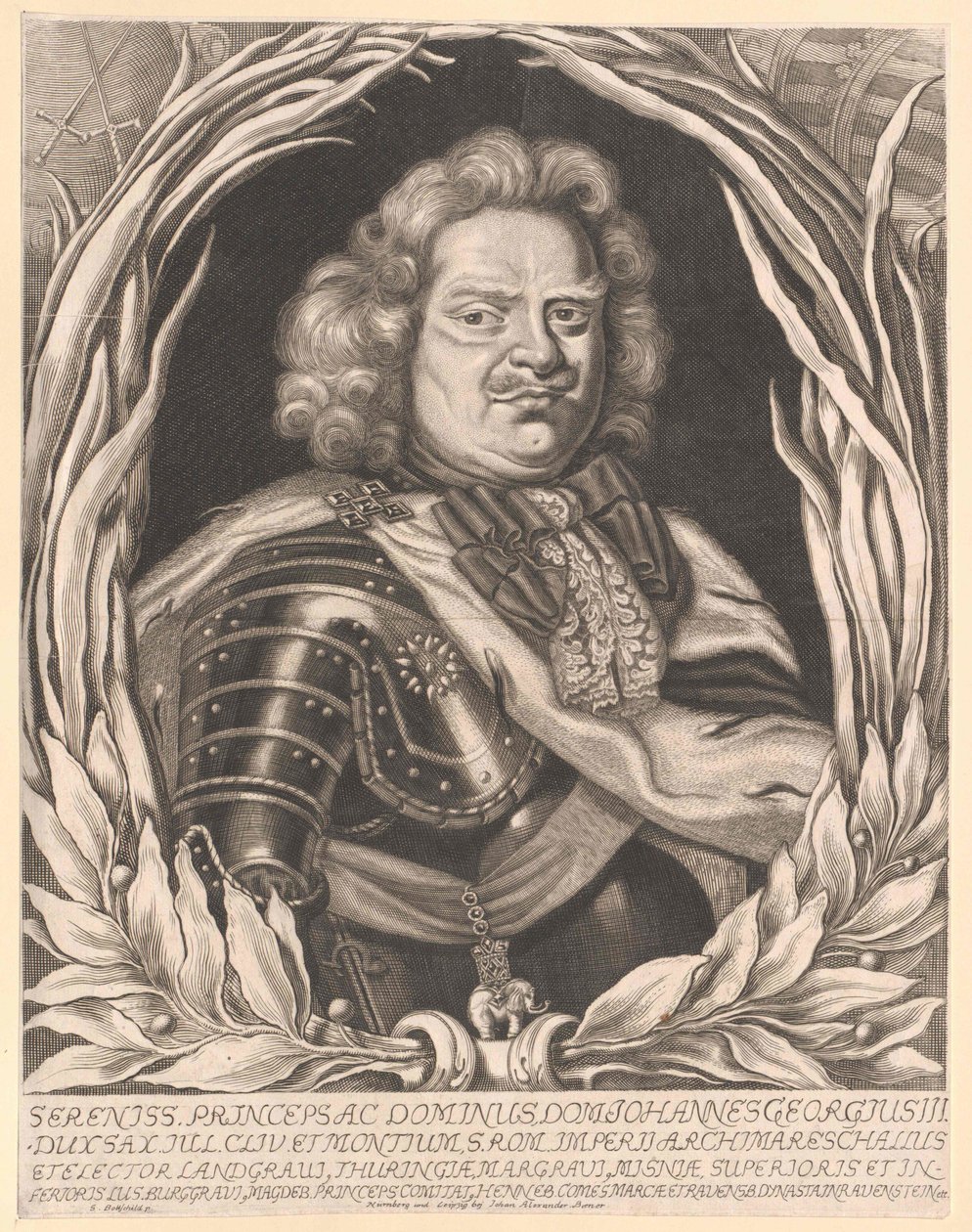 Saksin vaaliruhtinas Johann George III tekijältä Artist Unknown