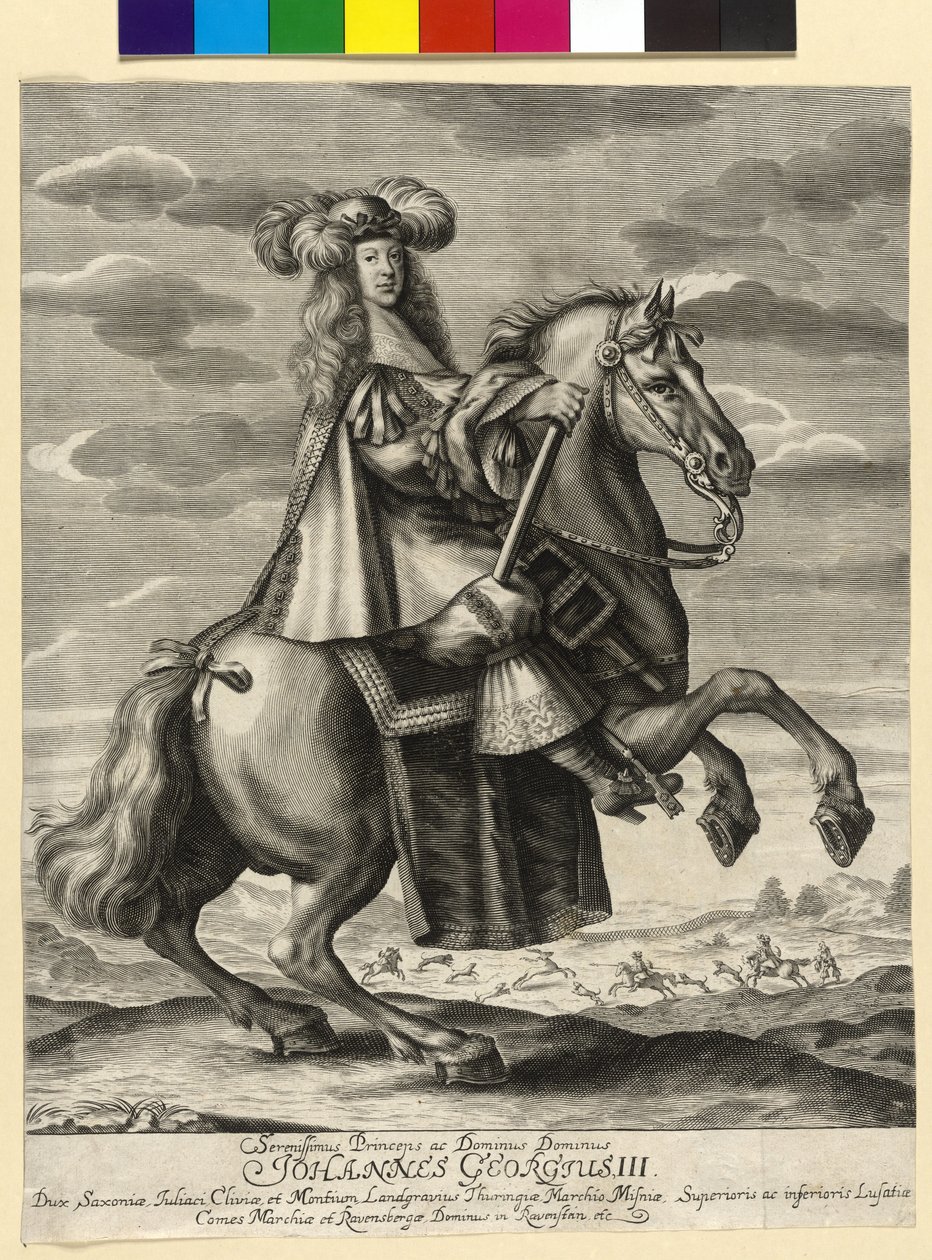 Saksin vaaliruhtinas Johann George III tekijältä Artist Unknown