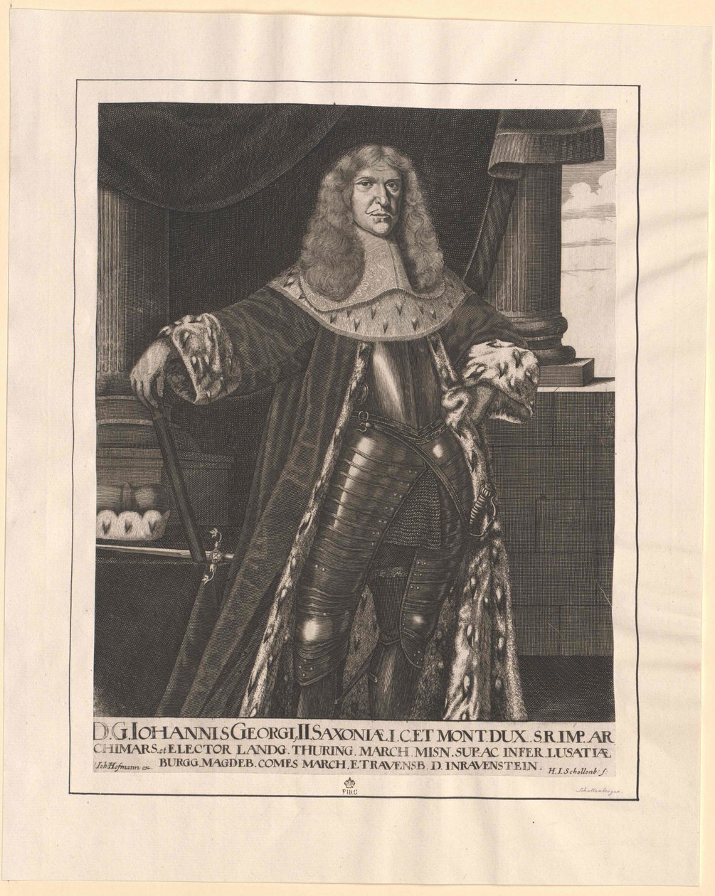 Saksin vaaliruhtinas Johann George II tekijältä Artist Unknown
