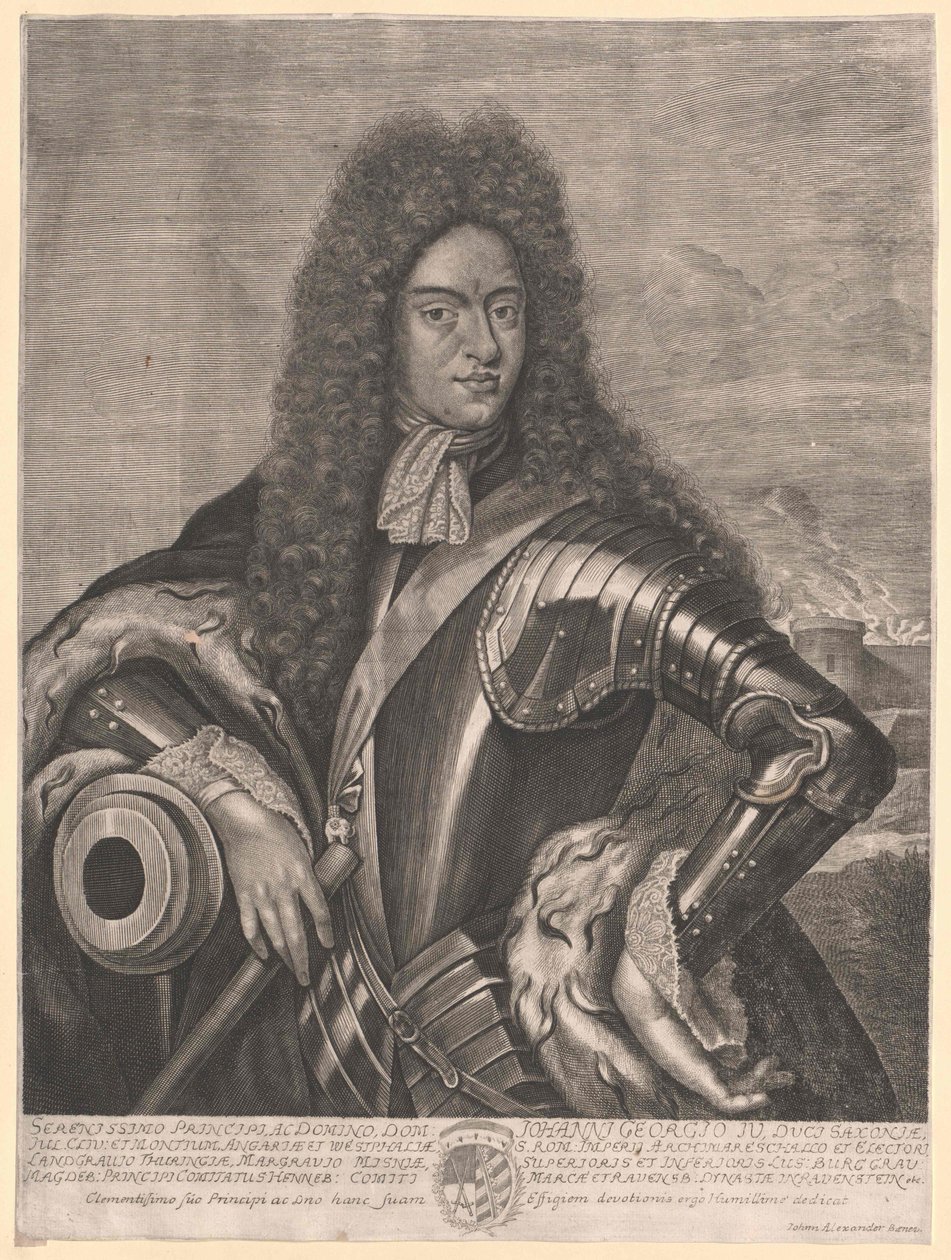 Saksin vaaliruhtinas Johann George IV tekijältä Artist Unknown