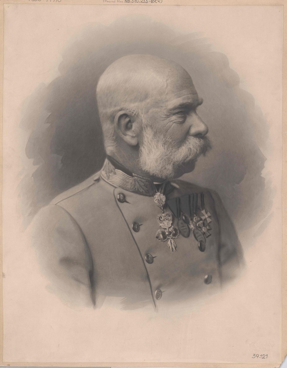 Itävallan keisari Franz Joseph I (tulosta) tekijältä Artist Unknown