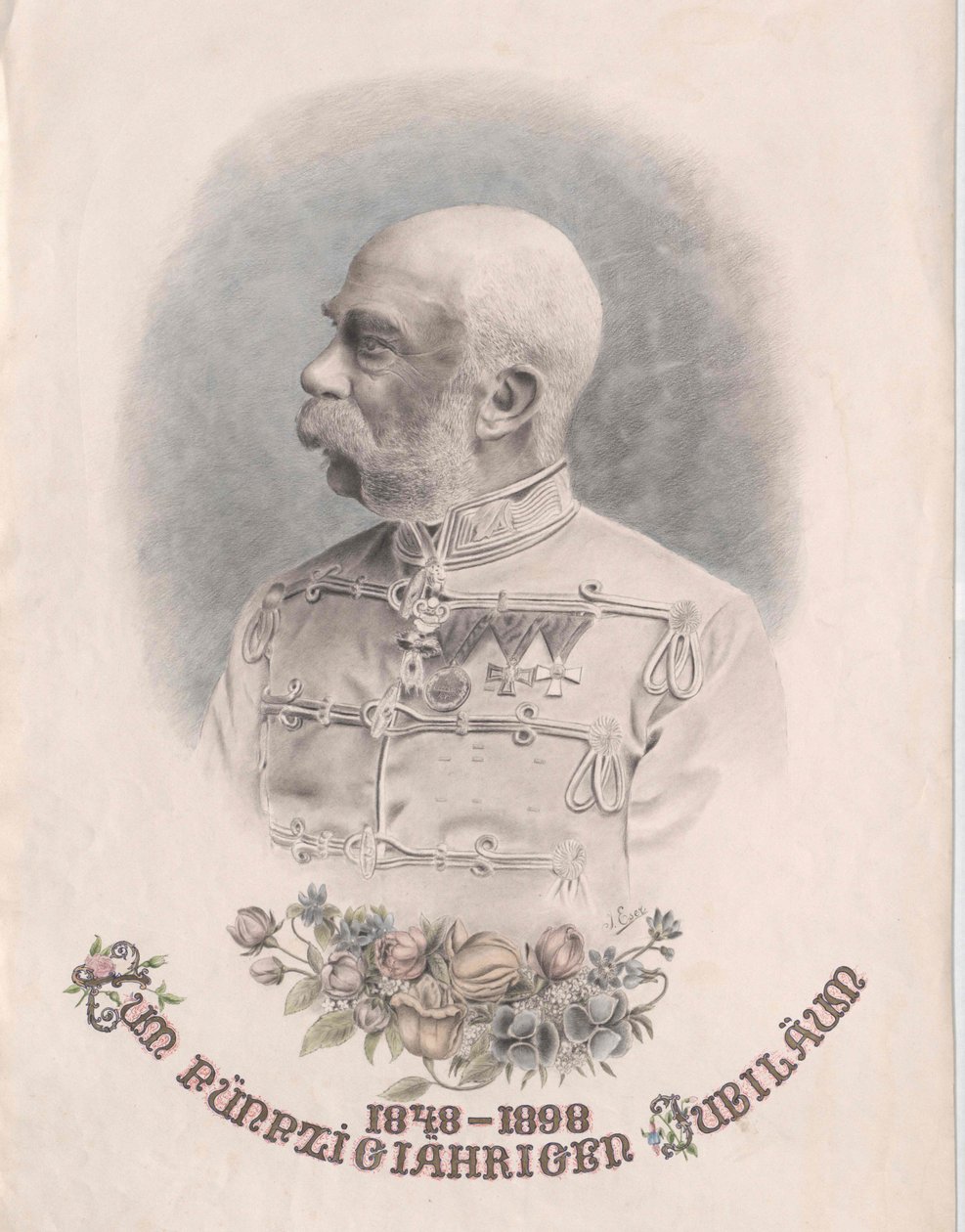 Itävallan keisari Franz Joseph I tekijältä Artist Unknown