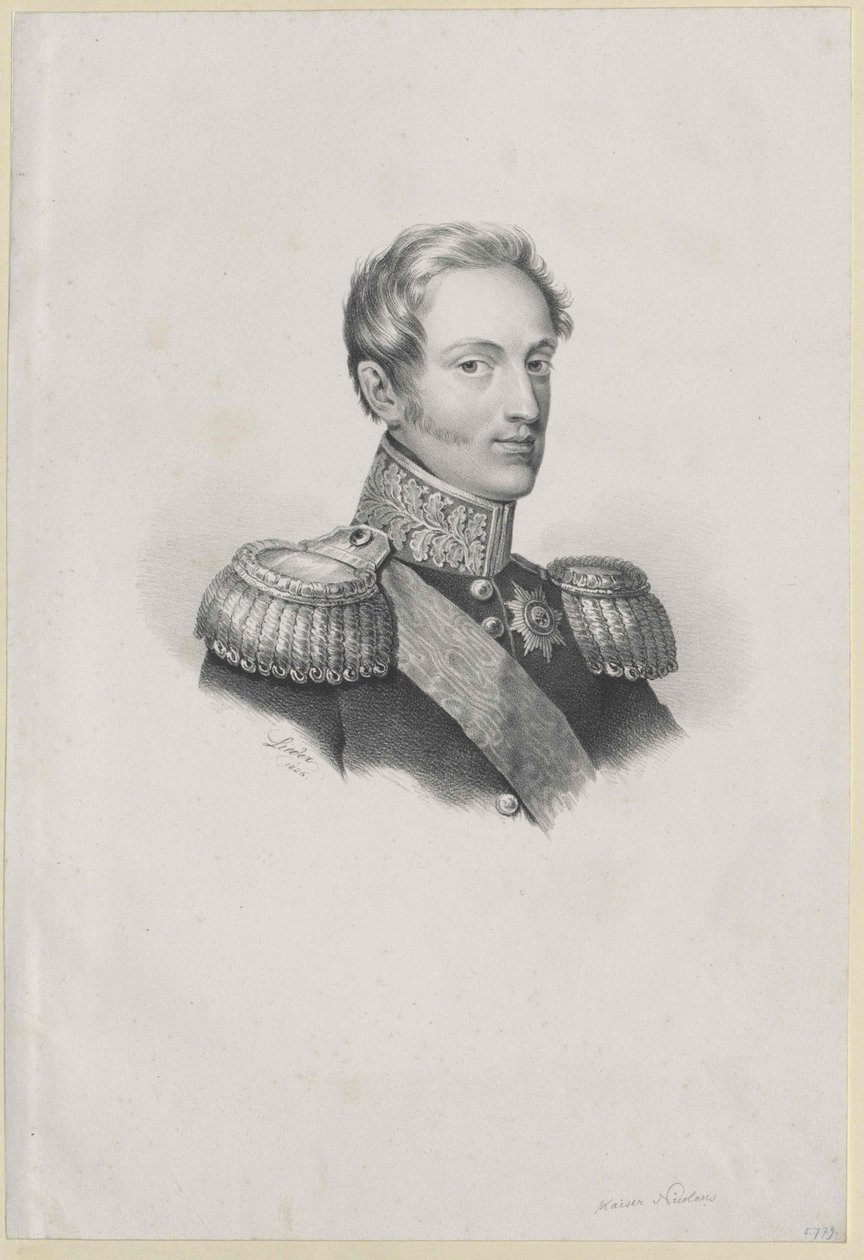 Venäjän keisari Nikolai I tekijältä Artist Unknown