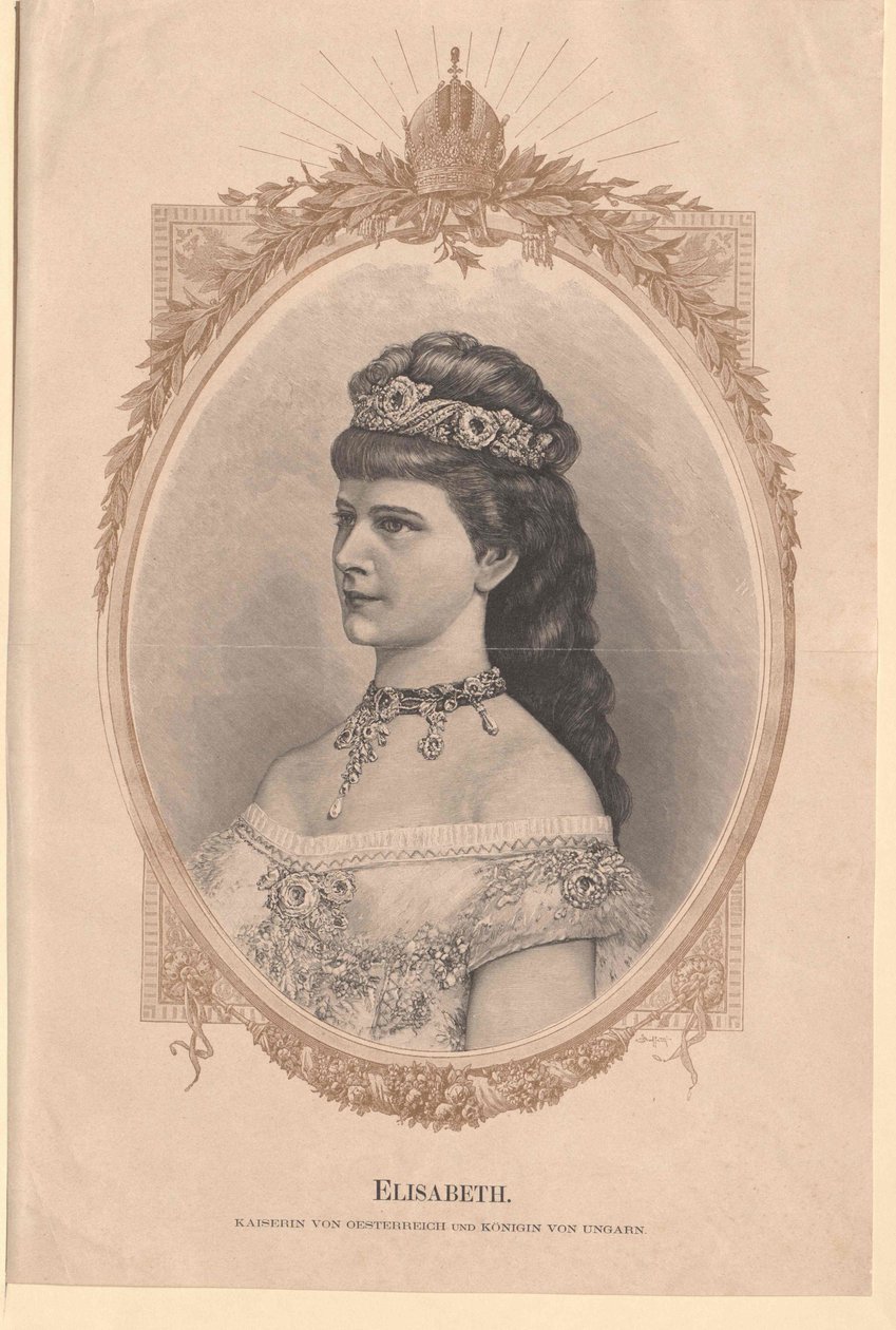Itävallan keisarinna Elisabeth tekijältä Artist Unknown