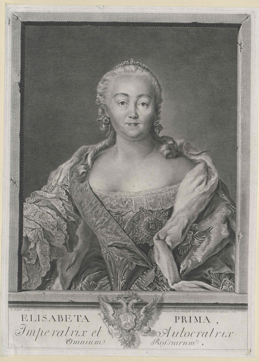 Venäjän keisarinna Elisabeth tekijältä Artist Unknown