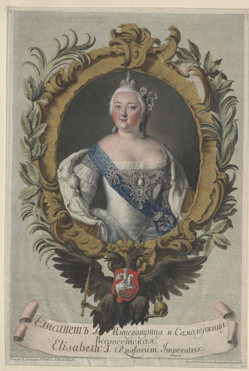 Venäjän keisarinna Elisabeth tekijältä Artist Unknown