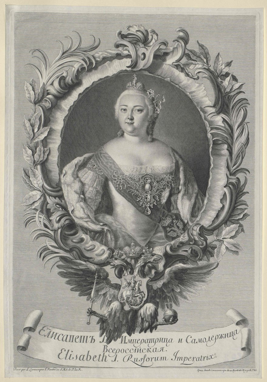 Venäjän keisarinna Elisabeth tekijältä Artist Unknown