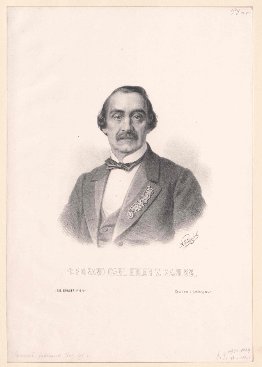 Ferdinand Karl precious von Manussi tekijältä Artist Unknown