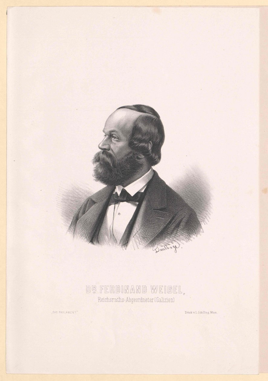 Ferdinand Weigel (painettu) tekijältä Artist Unknown