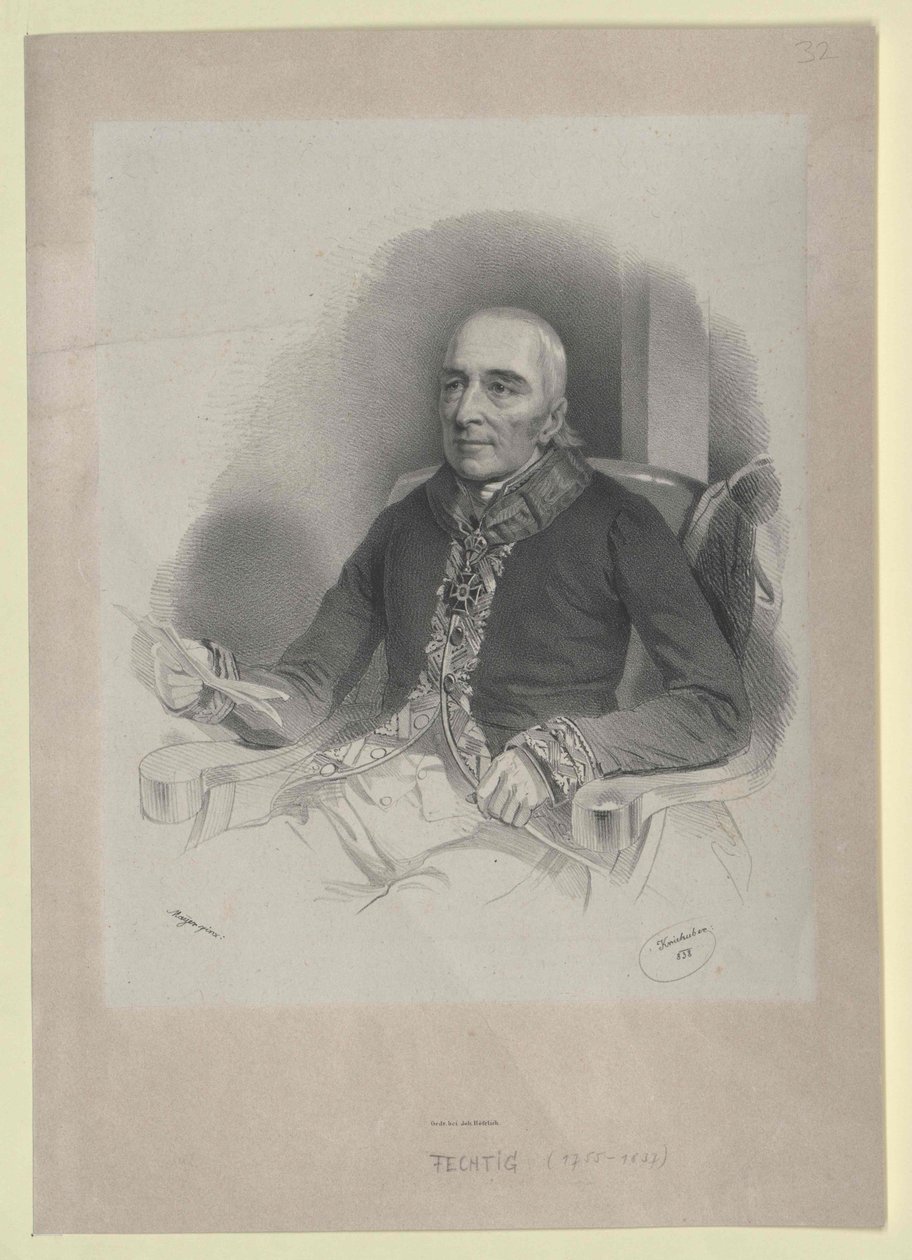 Ferdinand vapaaherra Fechtig-Fechtenberg tekijältä Artist Unknown