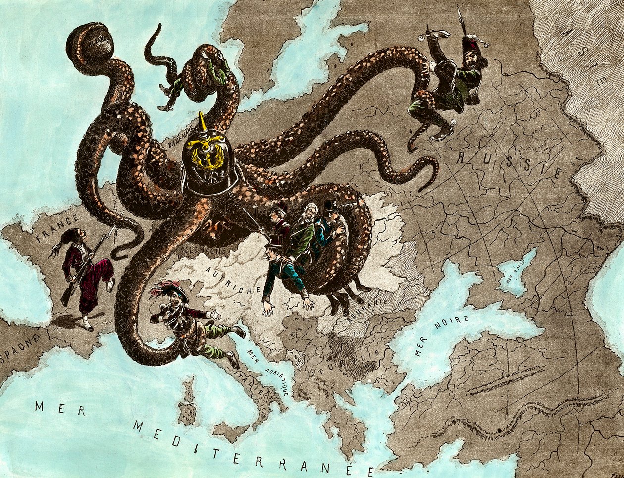 Ensimmäinen maailmansota: saksalainen mustekala tekijältä Artist Unknown
