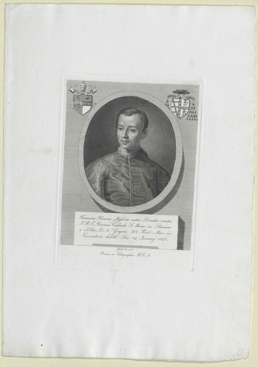 Francis Xavier Prince Maximus (painettu) tekijältä Artist Unknown